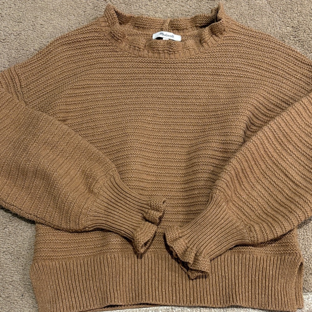 Madewell Brown Merino Wool Blend Sweater